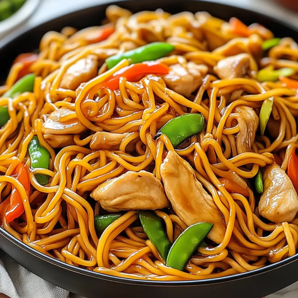 Homemade Lo Mein With Juicy Chicken