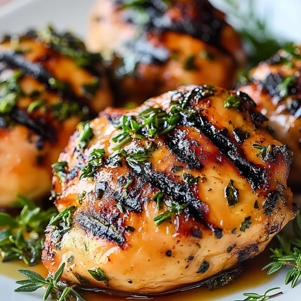 Grilled Chicken with Herbs
