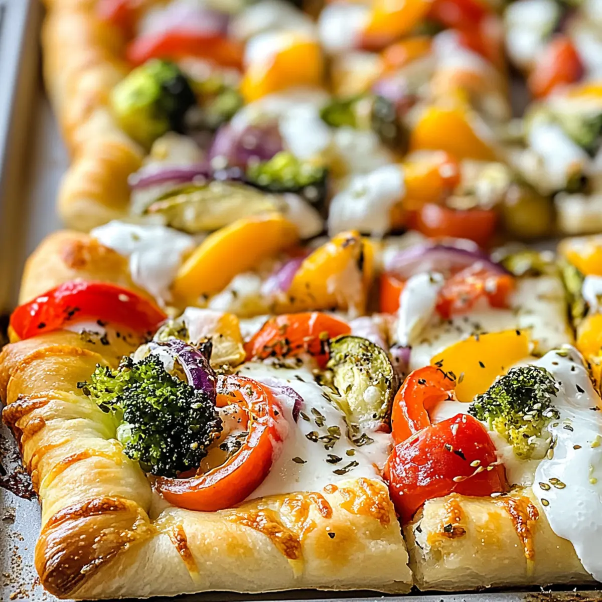 Crescent Roll Veggie Pizza