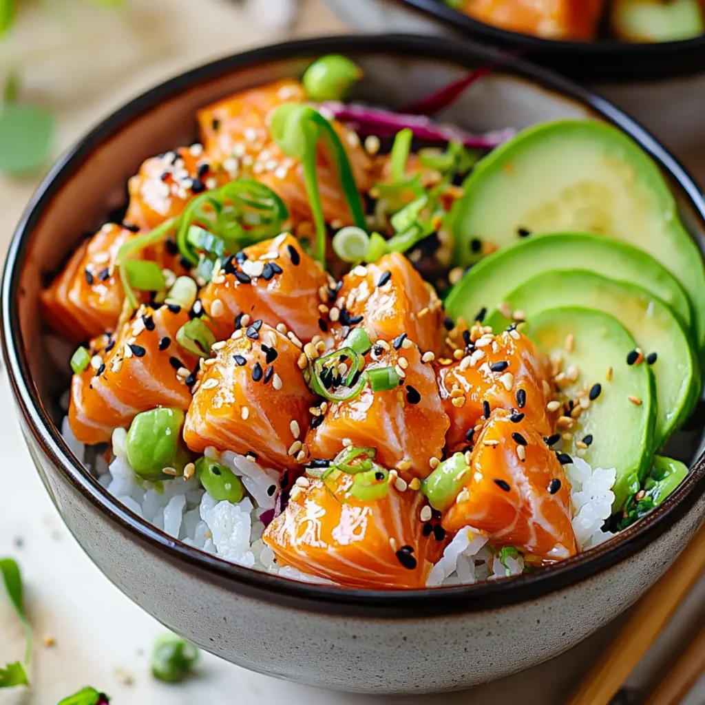 Crispy Bang Bang Salmon Bite Bowls