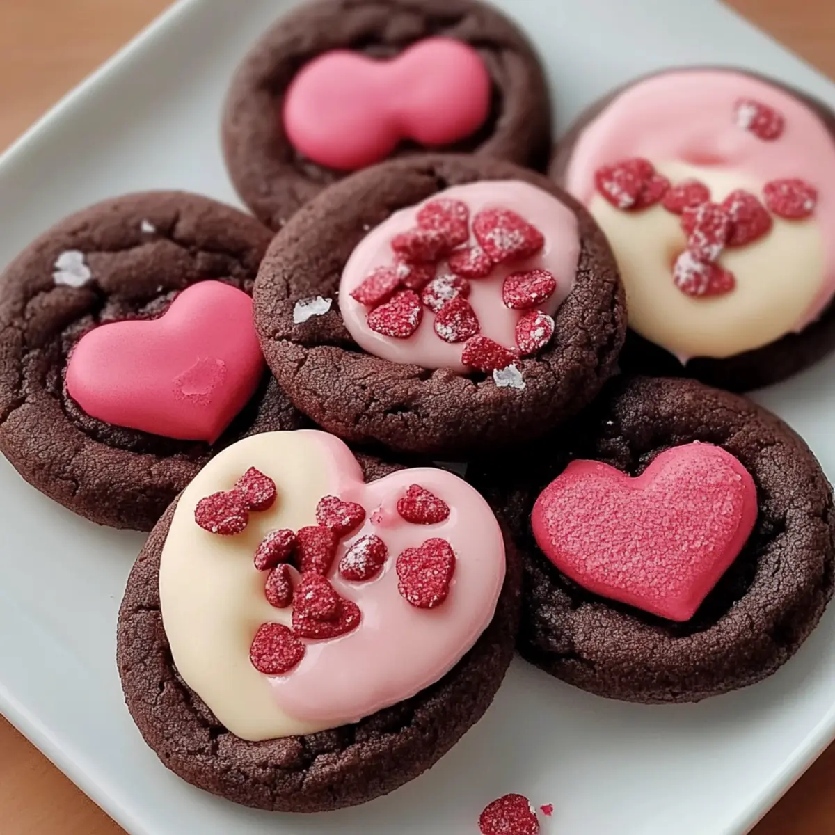 Valentine Ganache Cookies