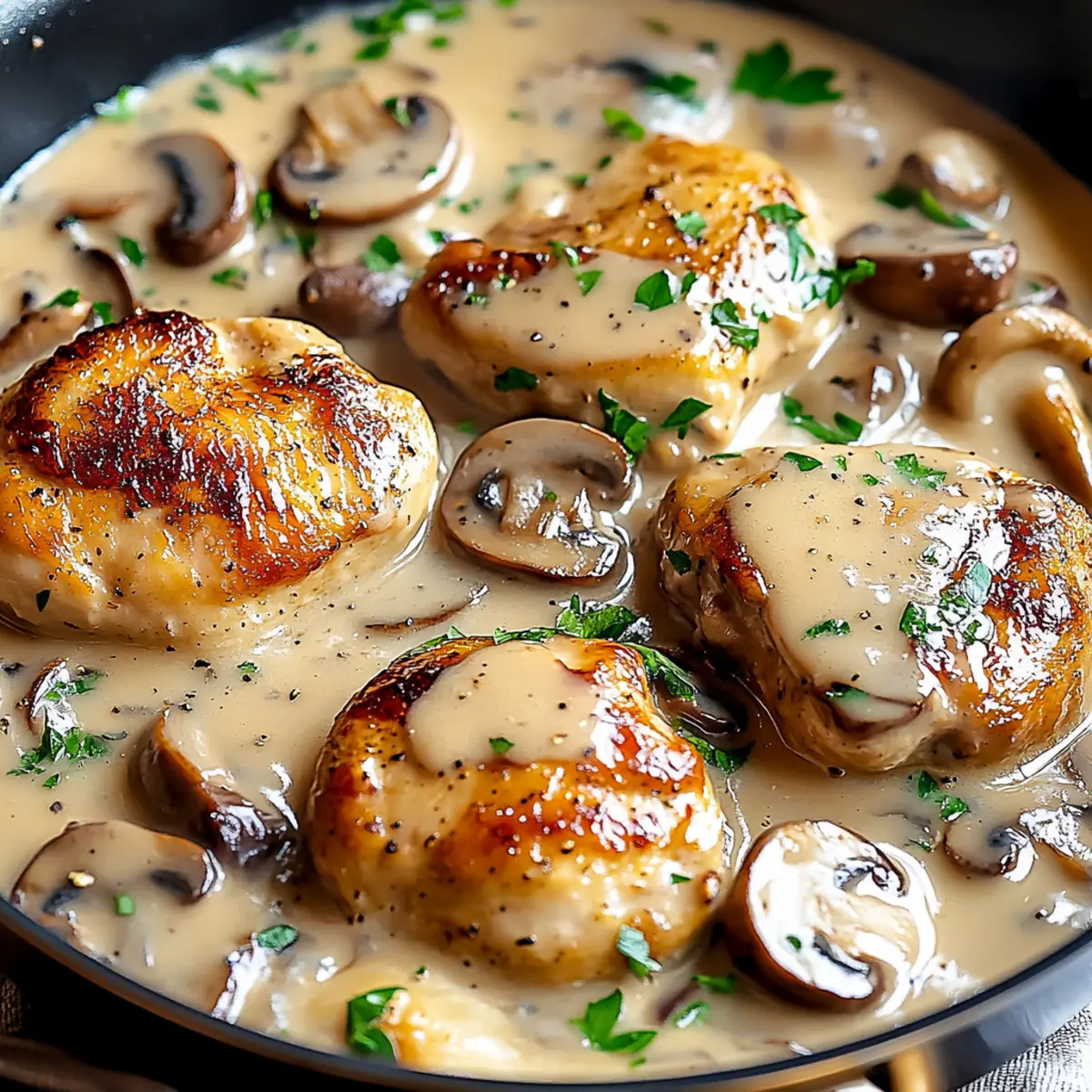 Creamy Mushroom Chicken – Cozy One-Pan Fall Dinner