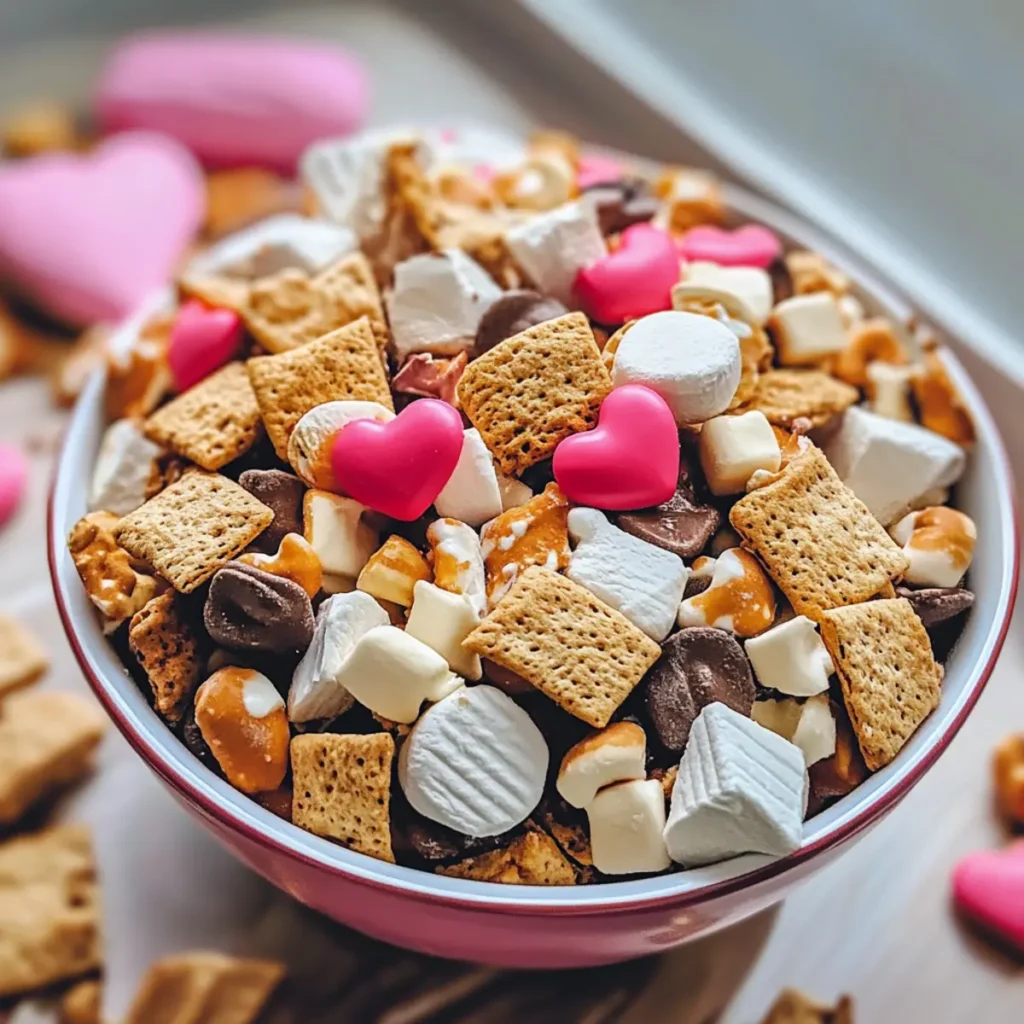 Valentine S’mores Snack Mix