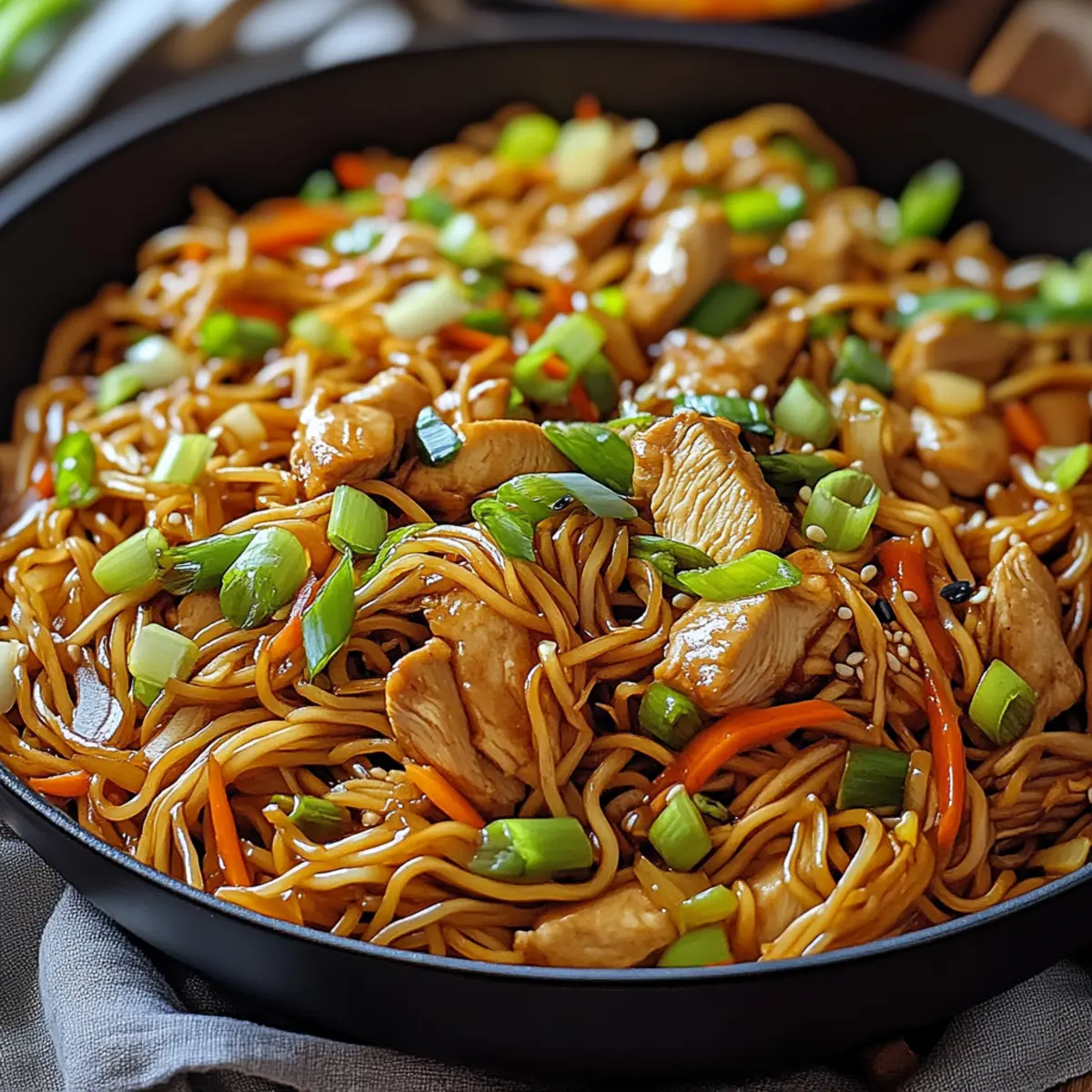 Chicken Chow Mein with the Best Sauce