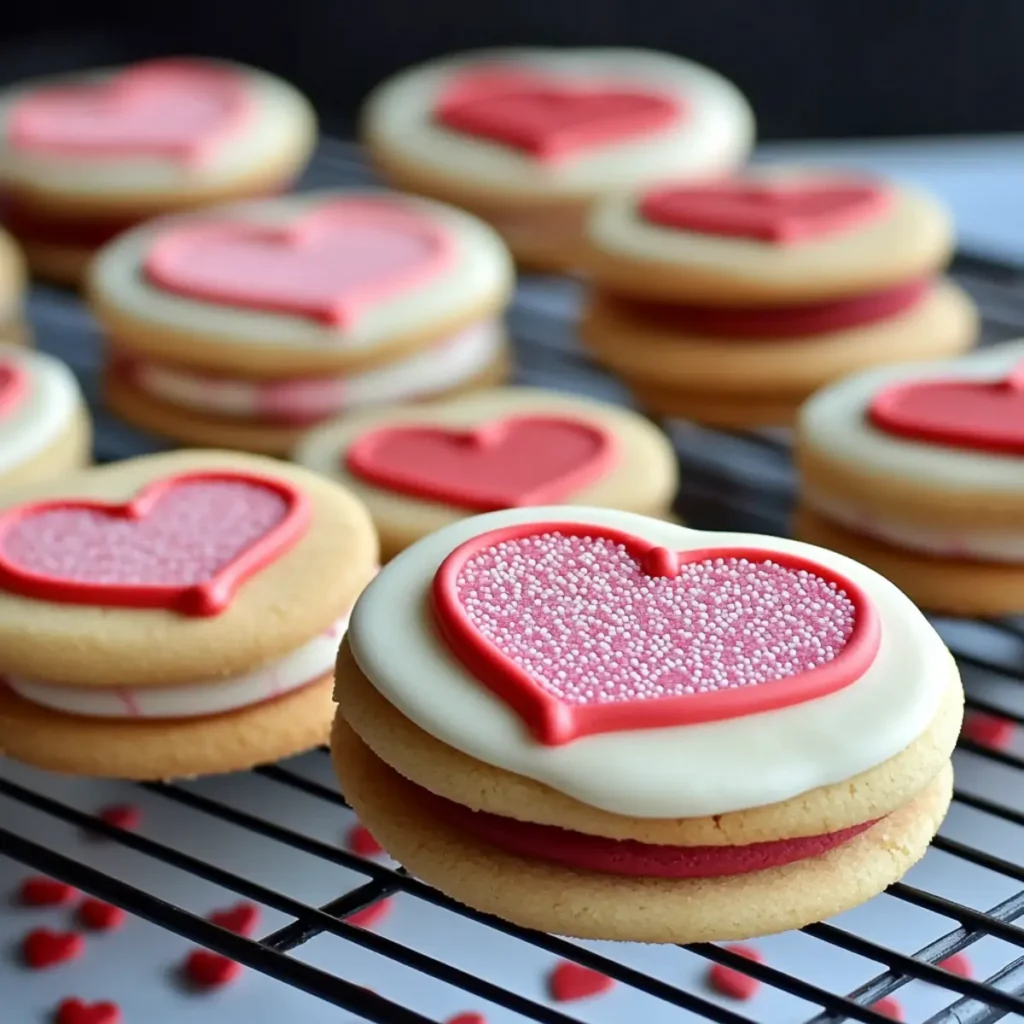 Valentine’s Day Sandwich Cookies