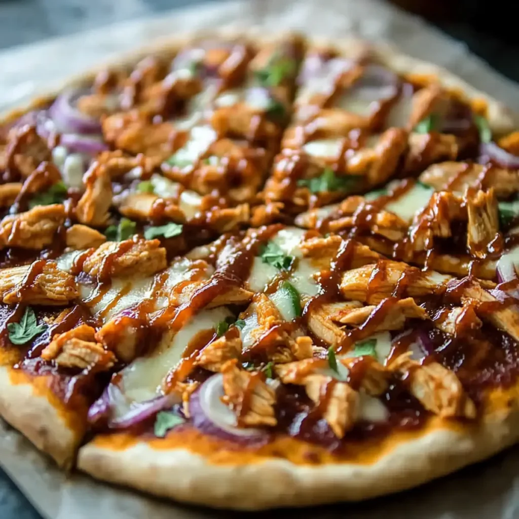 Delicious BBQ Chicken Pizza