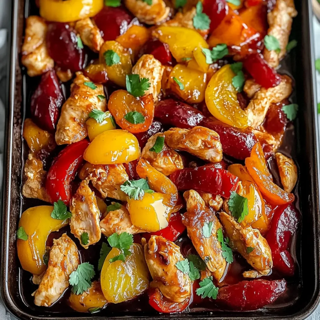 Hawaiian Chicken Sheet Pan