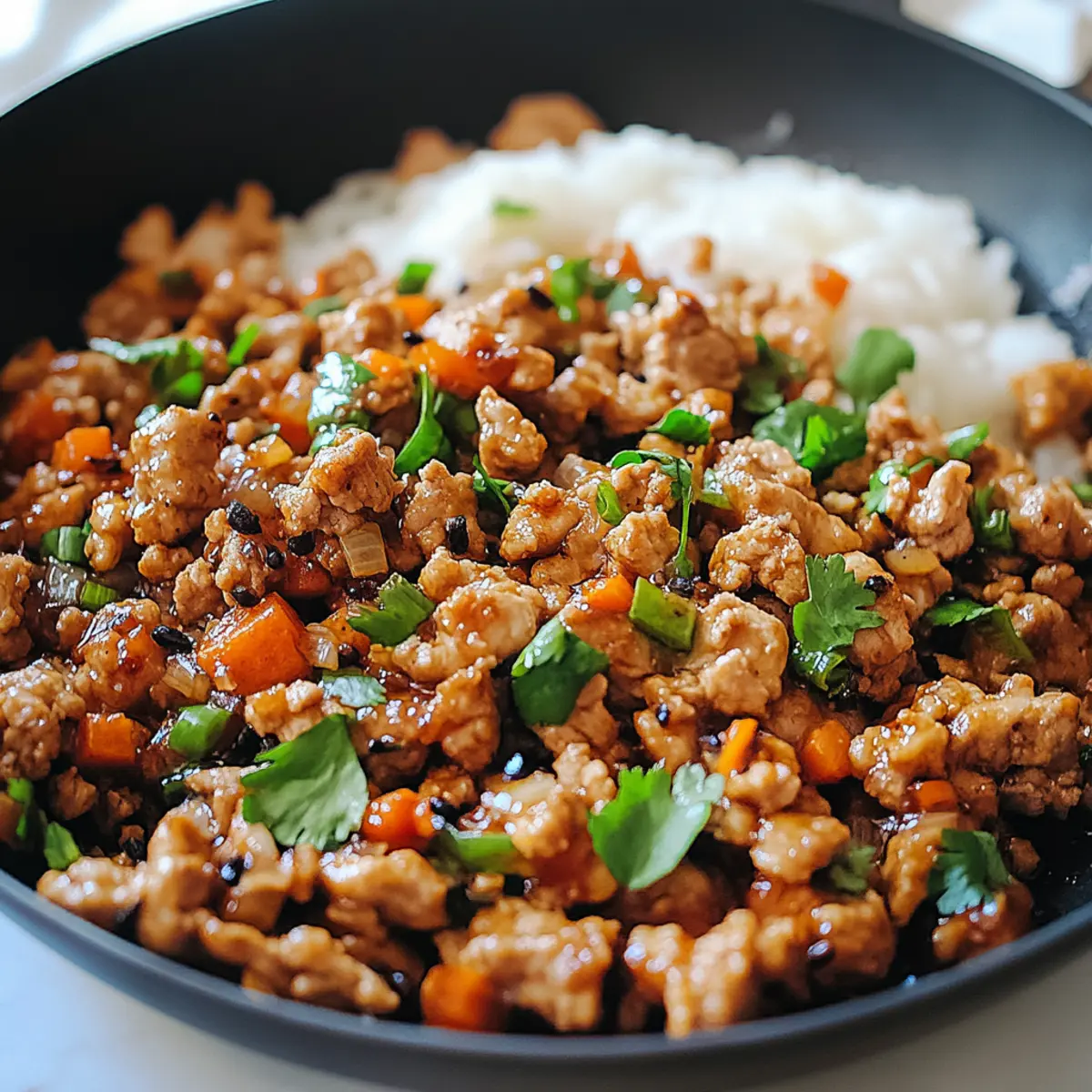 Honey Garlic Ground Turkey