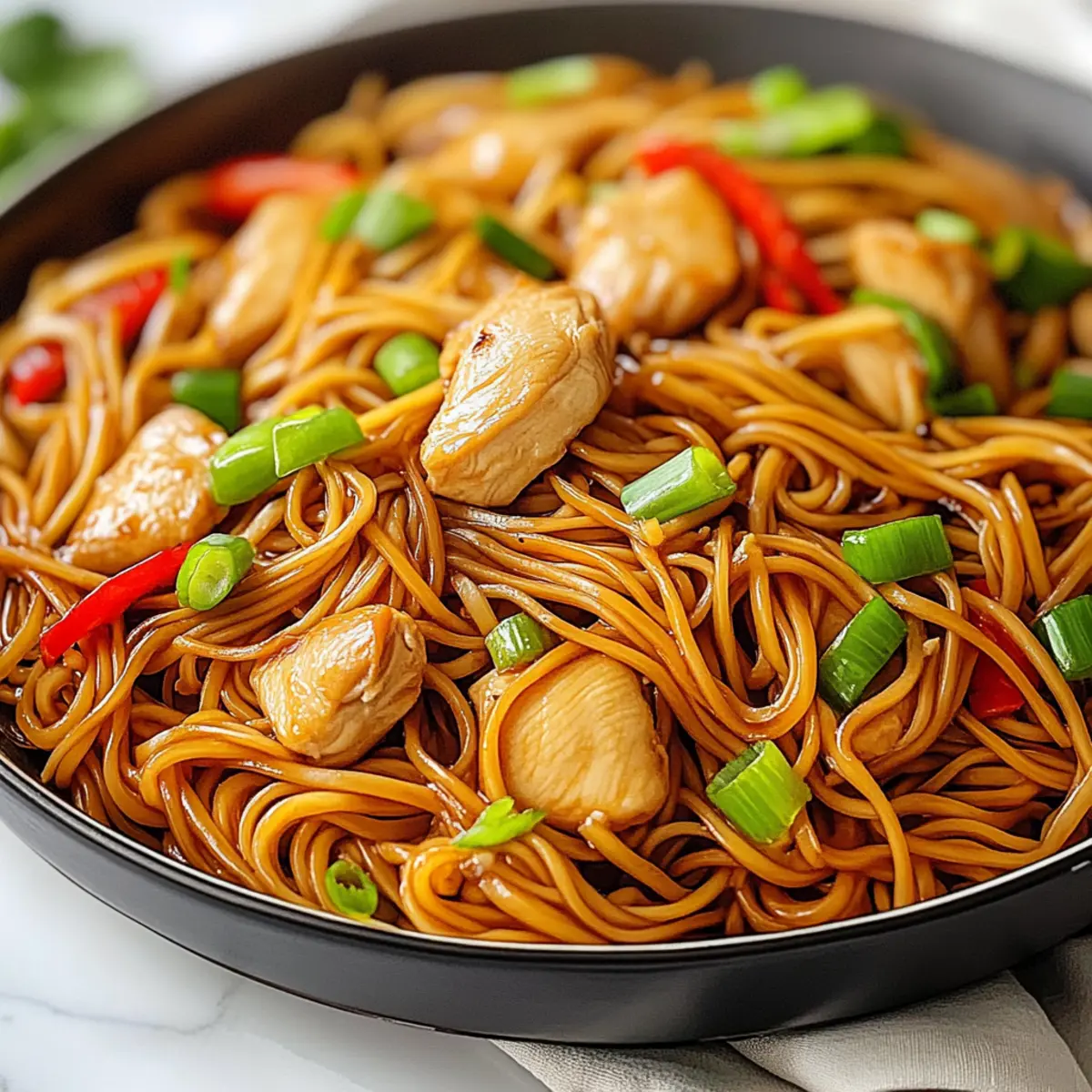 Homemade Chicken Lo Mein