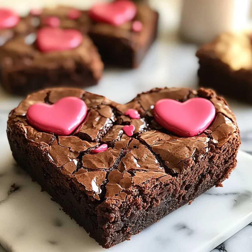 Heart Shaped Brownies