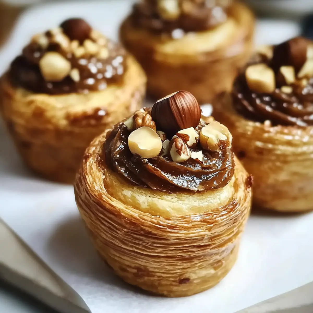 Hazelnut Cruffins