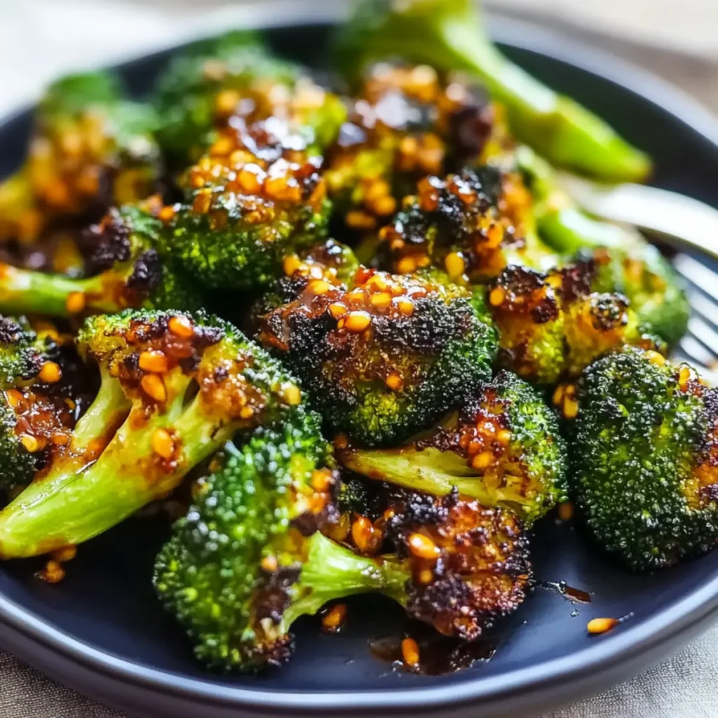 Delicious Roasted Broccoli with Sweet Chili Sauce Recipe