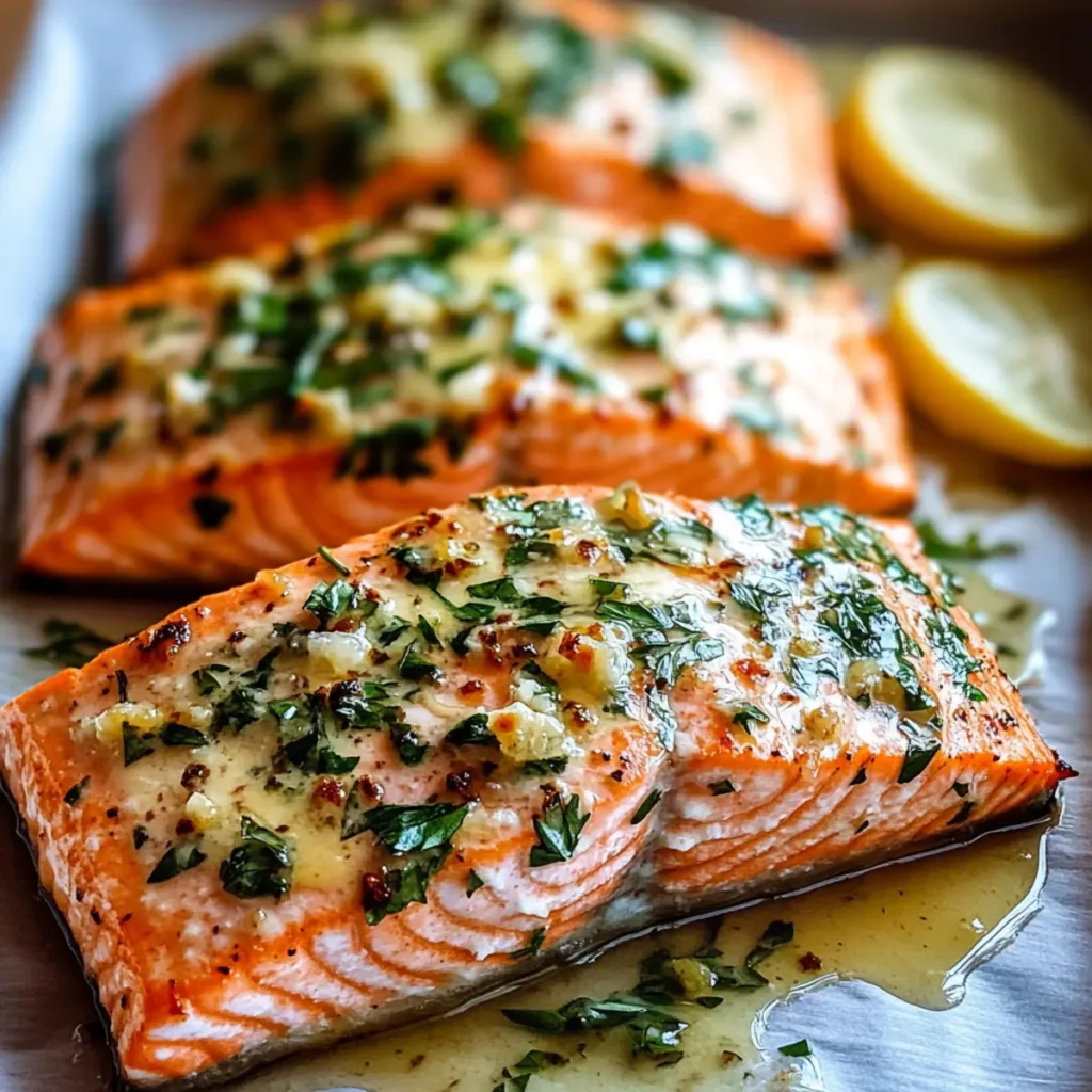 Garlic Butter Baked Salmon