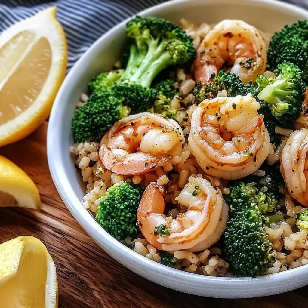 Delicious Garlic Butter Shrimp and Broccoli Rice Recipe in 30 Minutes