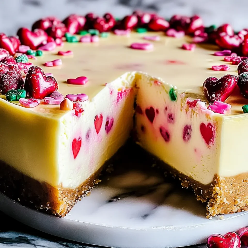 Valentine’s Sugar Cookie Cheesecake
