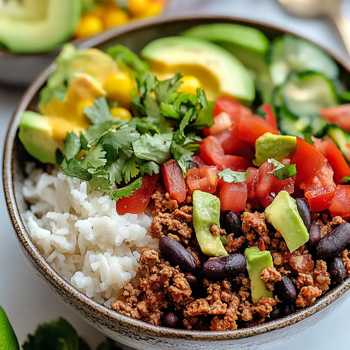 Ground Turkey Burrito Bowls