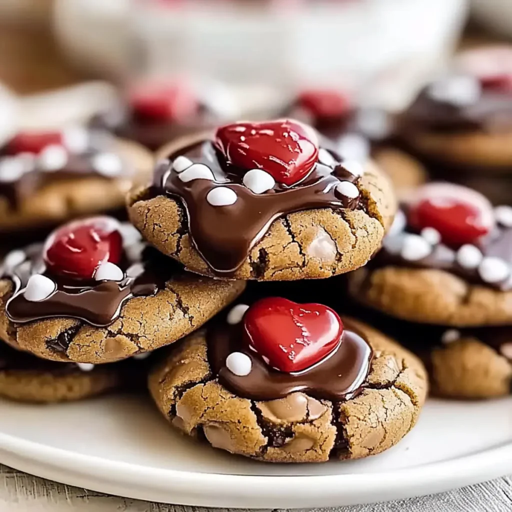 Valentine Chocolate Candy Cookies