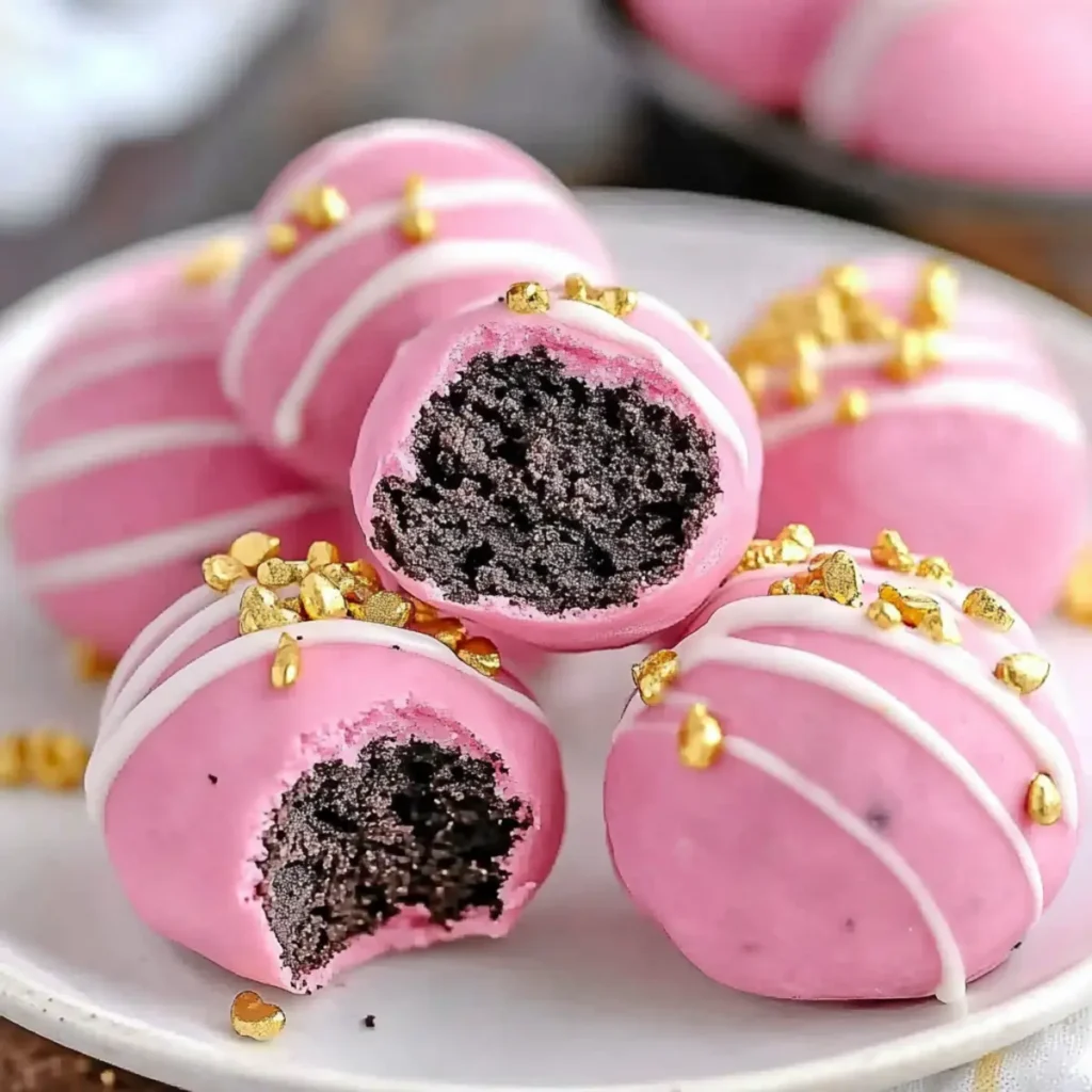 Delicious Valentine's Pink Oreo Truffle Balls