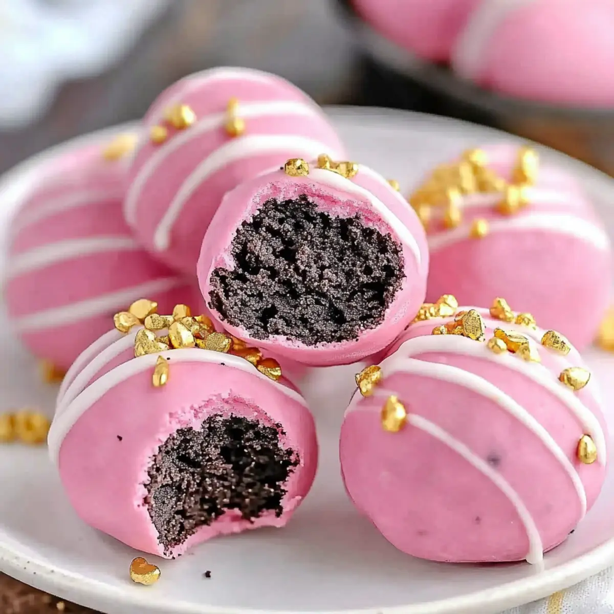 Delicious Valentine's Pink Oreo Truffle Balls