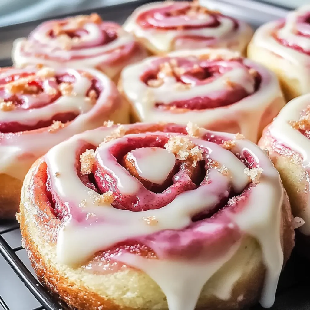 Pink Velvet Cinnamon Rolls