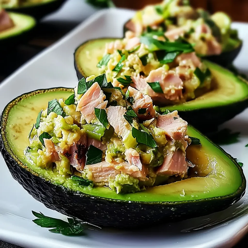 Tuna Stuffed Avocados