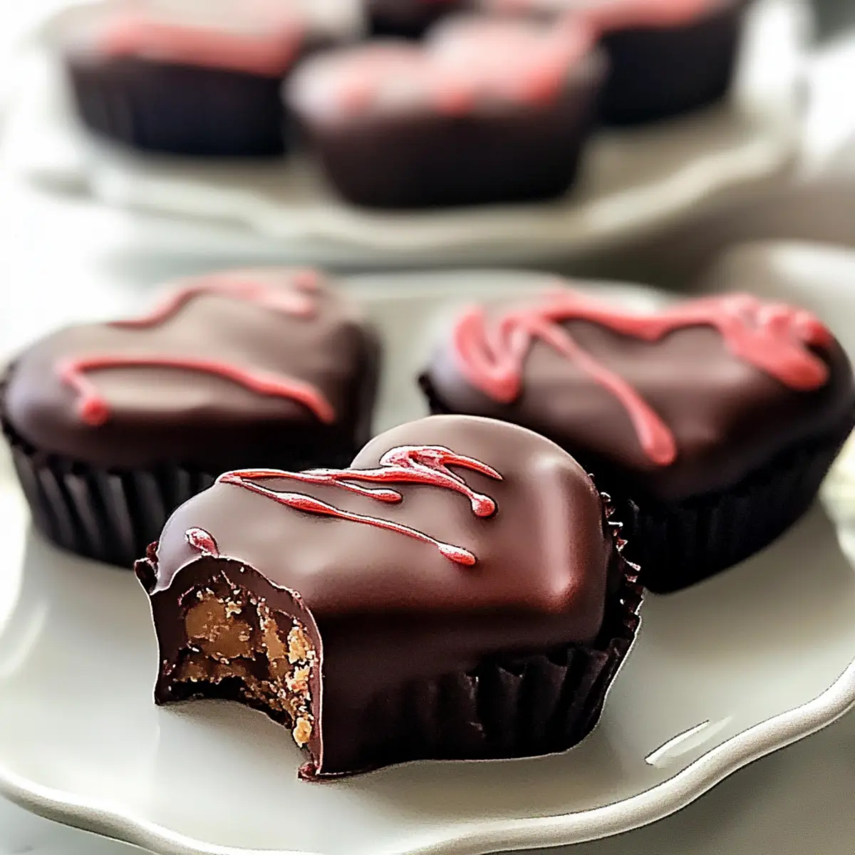 Chocolate Peanut Butter Hearts