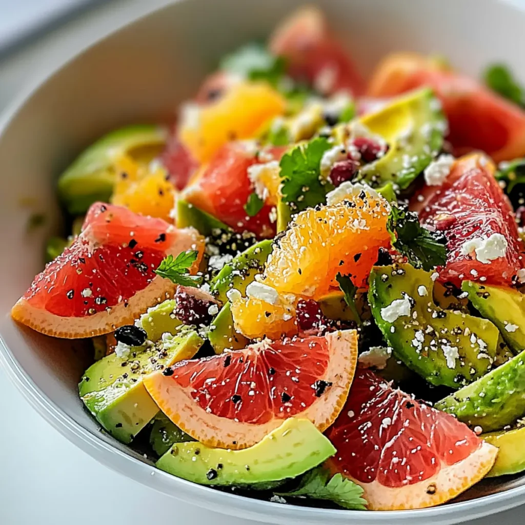 Grapefruit Avocado Salad