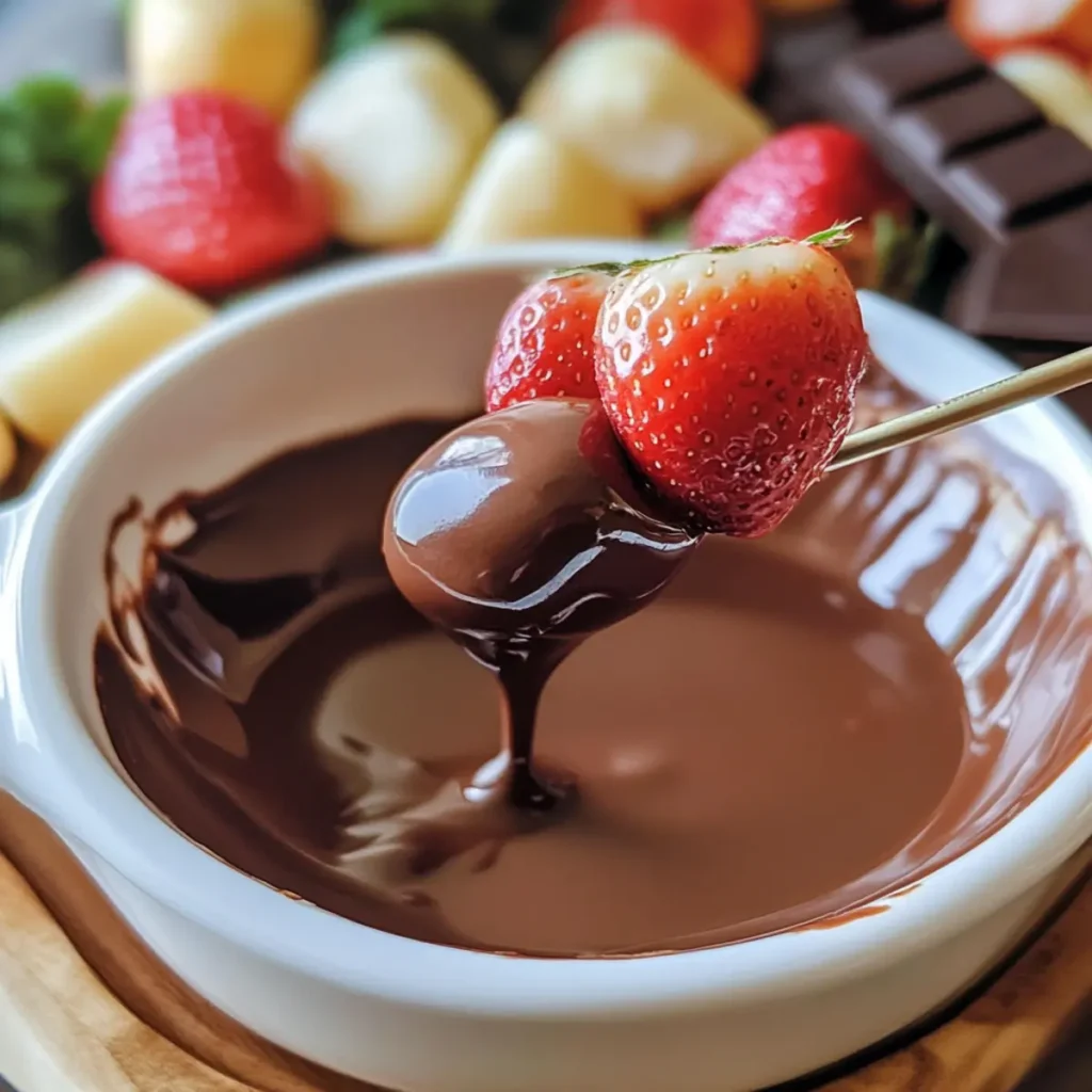 Homemade Chocolate Fondue