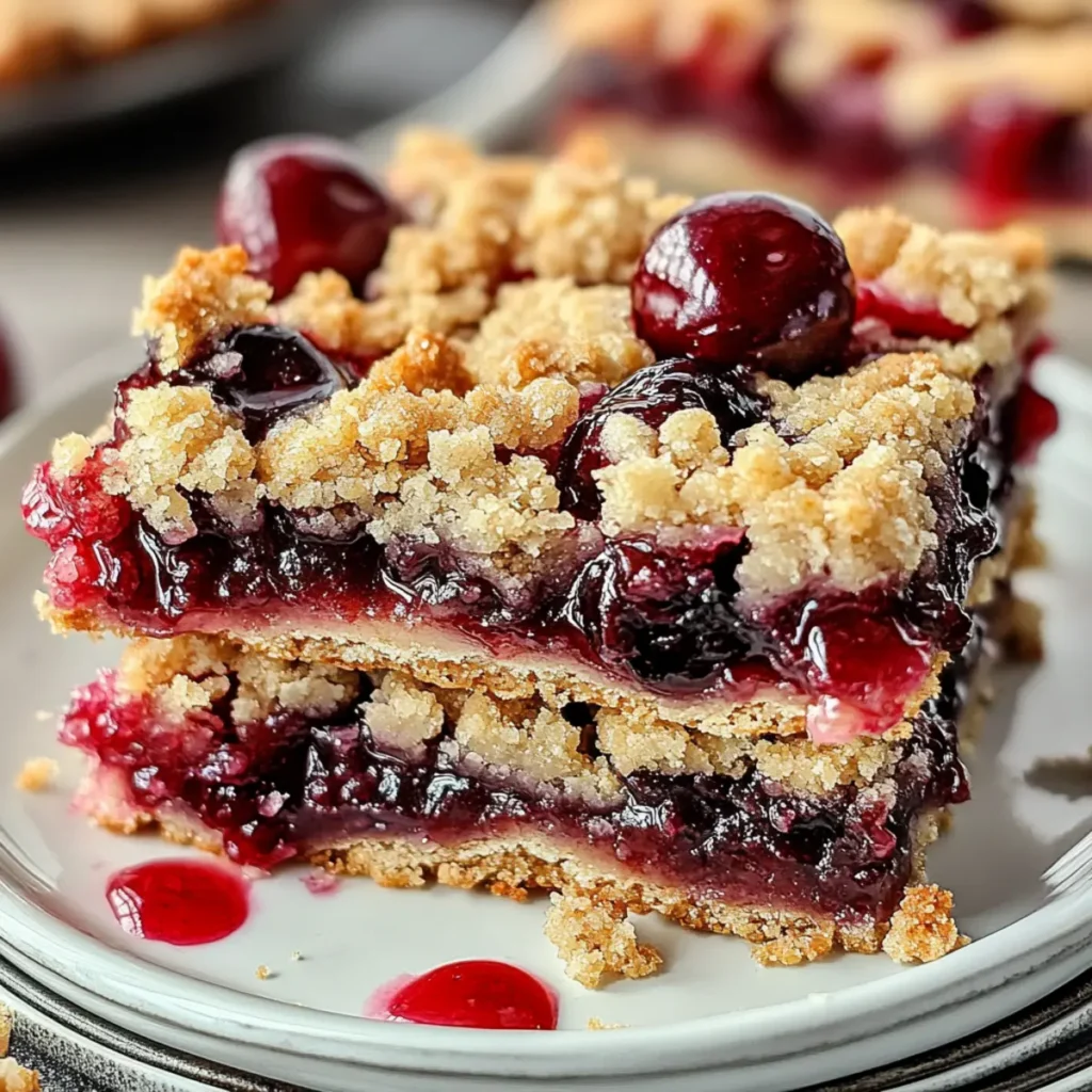 Cherry Crumble Bars