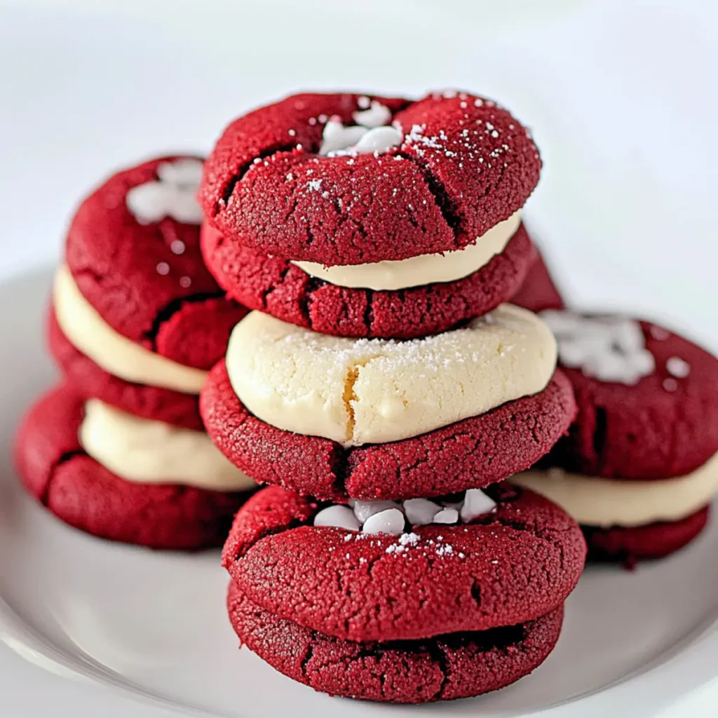 Red Velvet Blossom Cookies