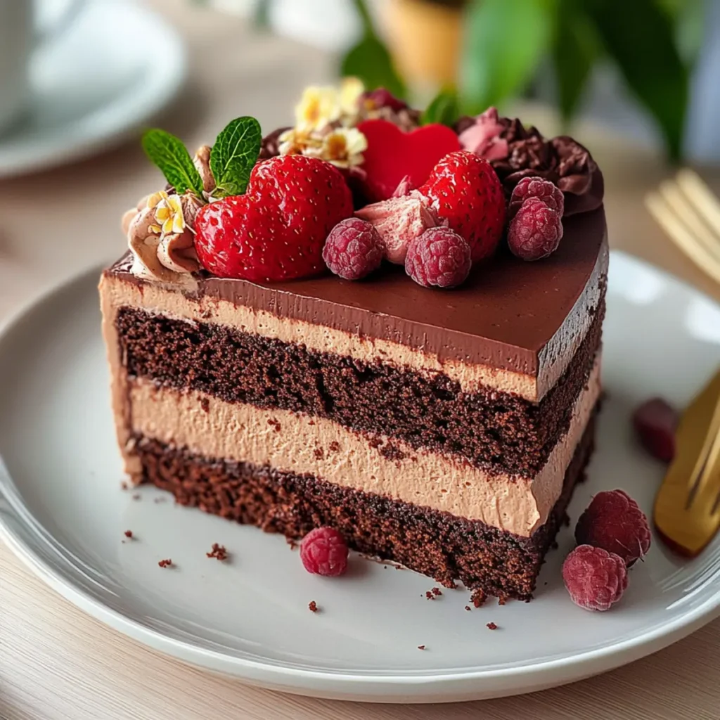 Vegan Heart Shaped Cake