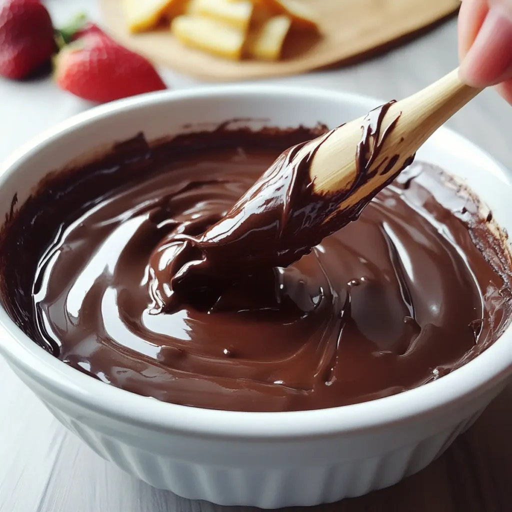 Quick Chocolate Fondue