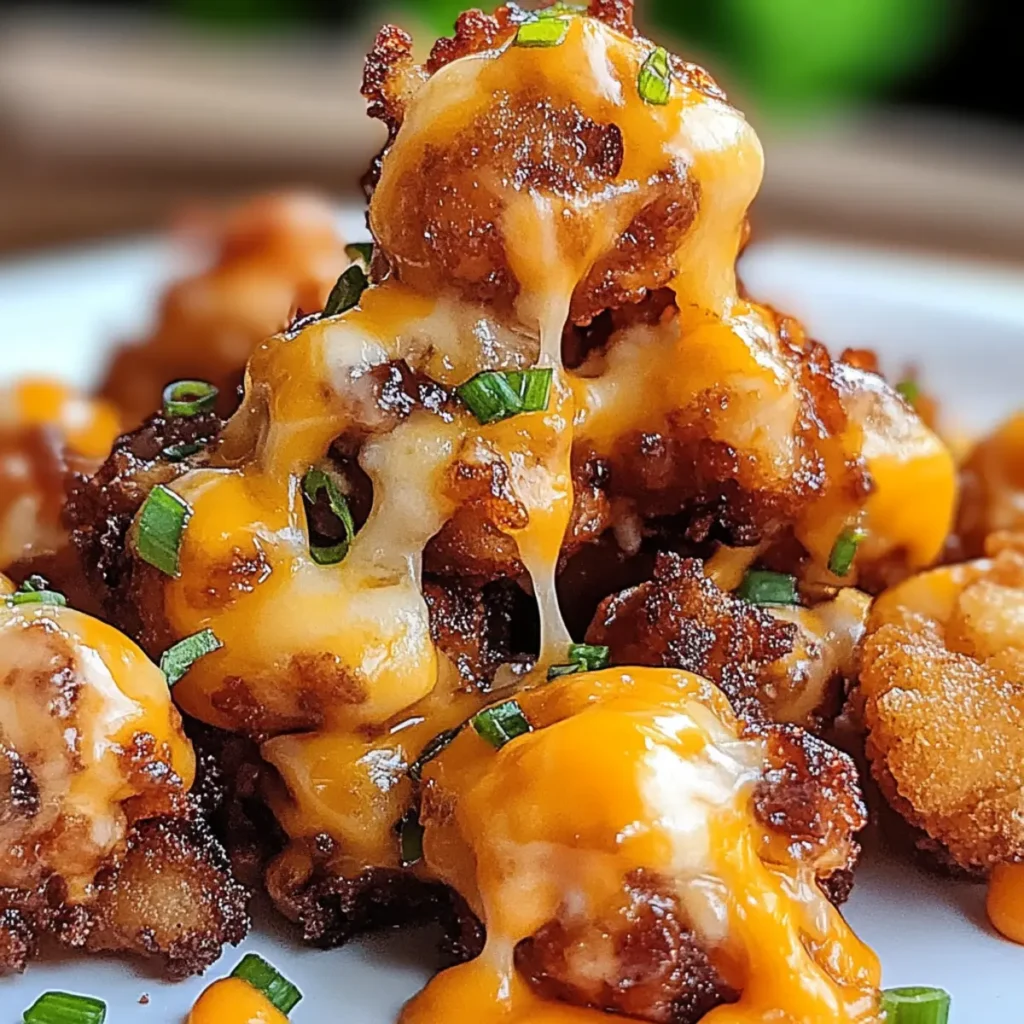 Tater Tot Cheeseburger Bites