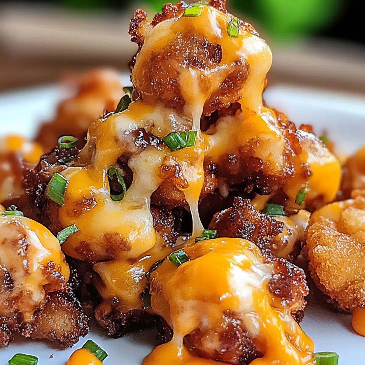 Tater Tot Cheeseburger Bites