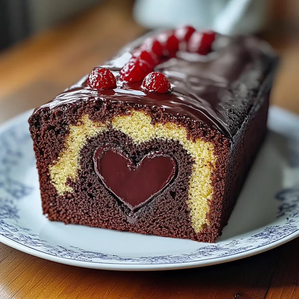 Hidden Heart Chocolate Loaf Cake