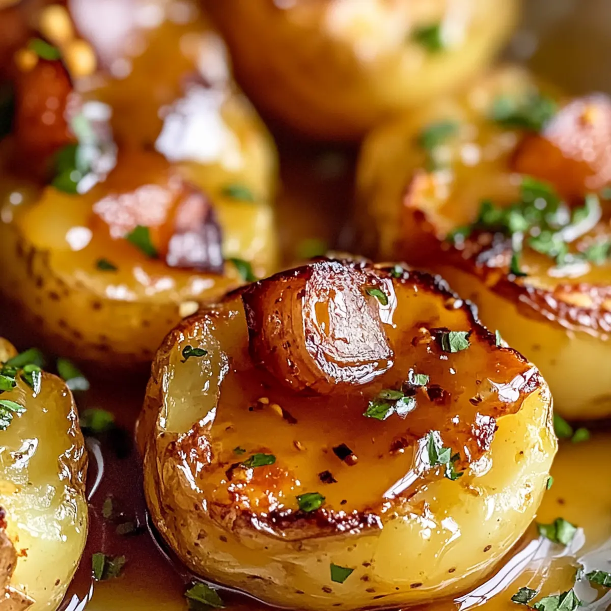Honey Butter Smashed Potatoes