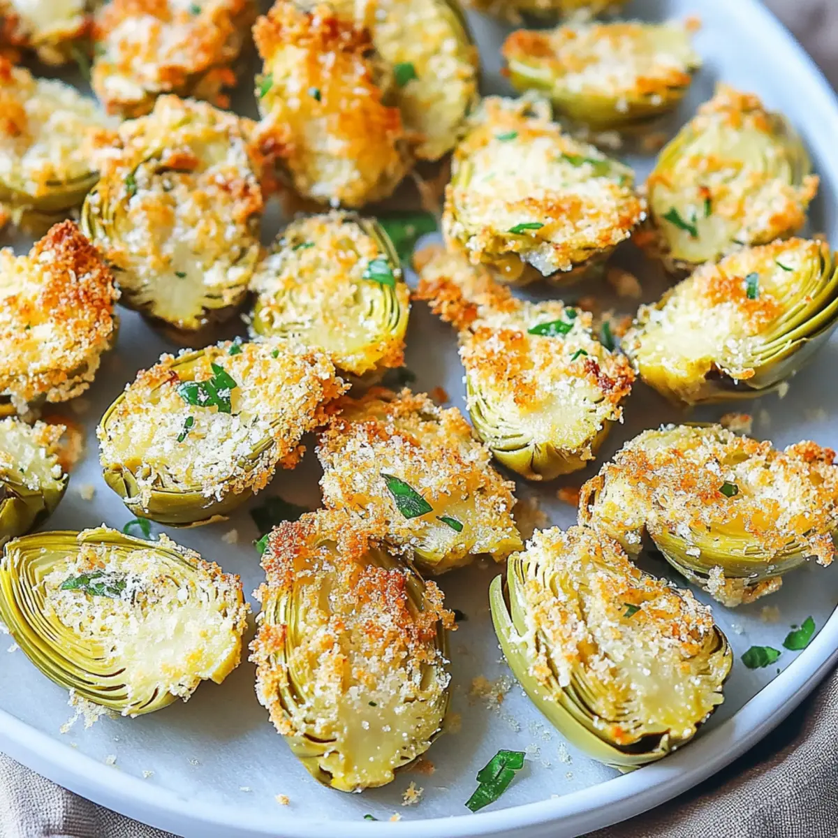 Crispy Parmesan Artichoke Hearts
