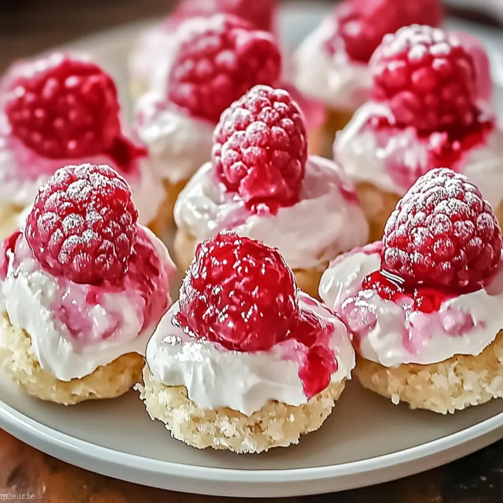 Raspberry Cream Cheese Bites