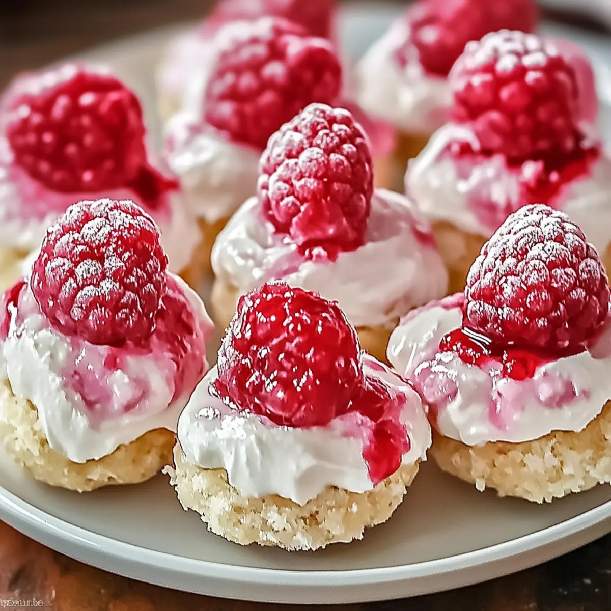 Raspberry Cream Cheese Bites