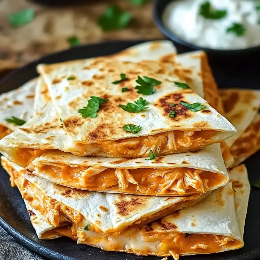 Buffalo Turkey Quesadillas