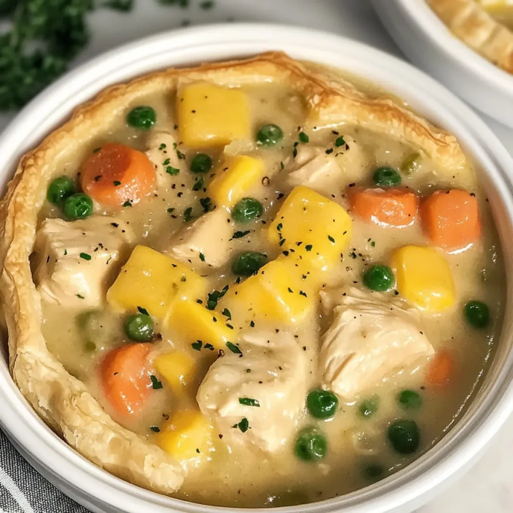 Crustless Chicken Pot Pie