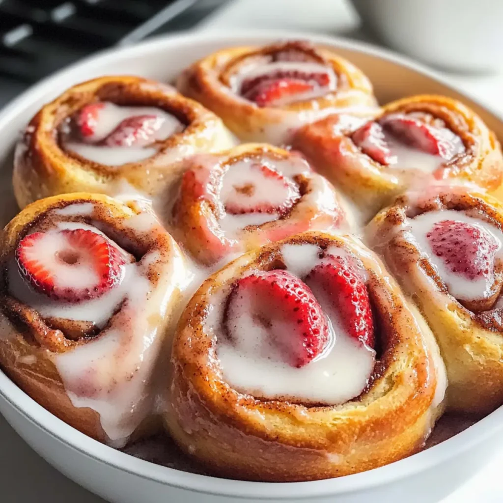 Strawberry Cinnamon Rolls