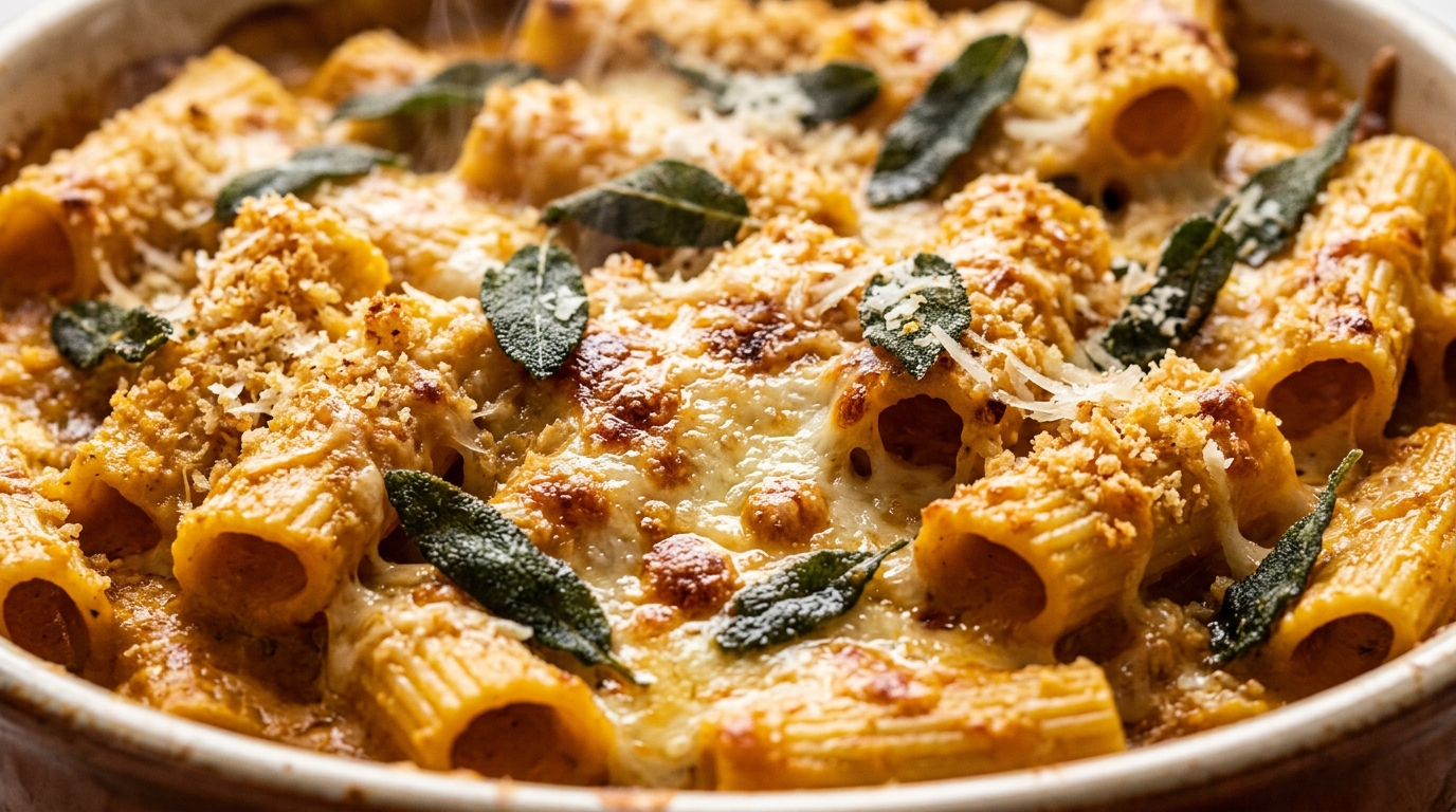 Ultra close-up macro of creamy garlic parmesan pasta twirled in a rich velvety sauce with cracked black pepper and fresh parsley